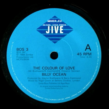 Billy Ocean - The Colour Of Love / The Colour Of Love (Instrumental) side A