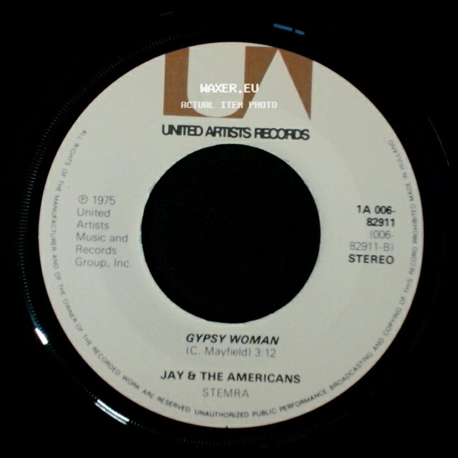 Jay & The Americans - Cara Mia / Gypsy Woman side B