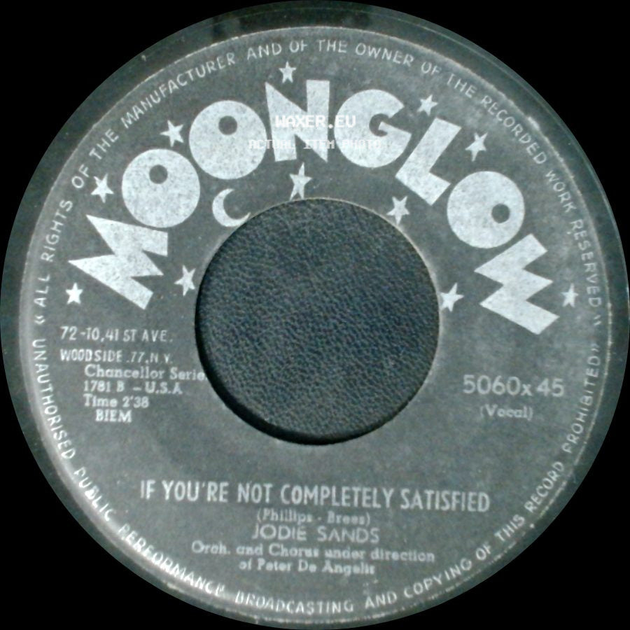 Jodie Sands - If You're Not Completely Satisfied / Please Don't Say Sayonara Goodbye side A