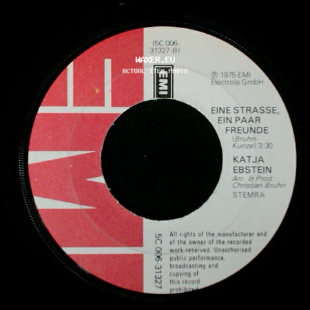 Katja Ebstein - Die Hälfte Seines Lebens / Eine Strasse, Ein Paar Freunde side B