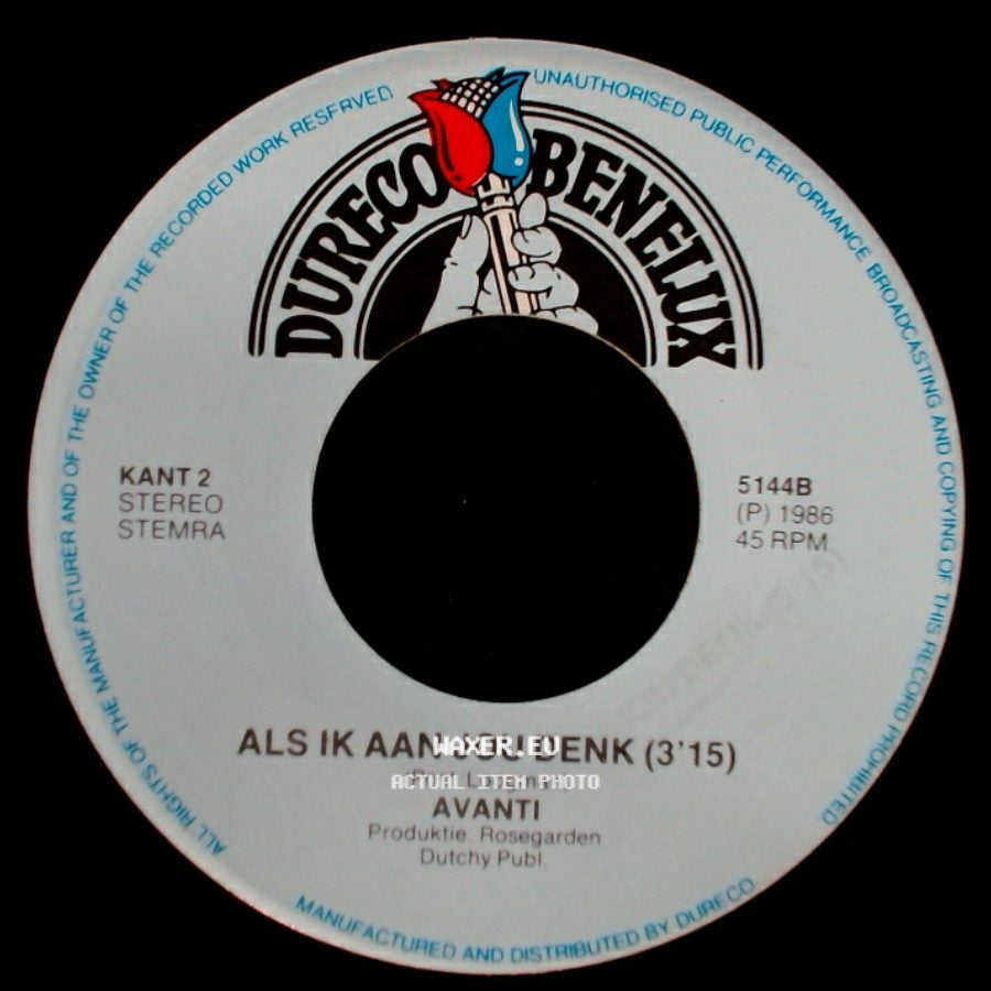 Avanti - Dansen Met Z'n Twee (3'20) / Als Ik Aan Jou Denk side B