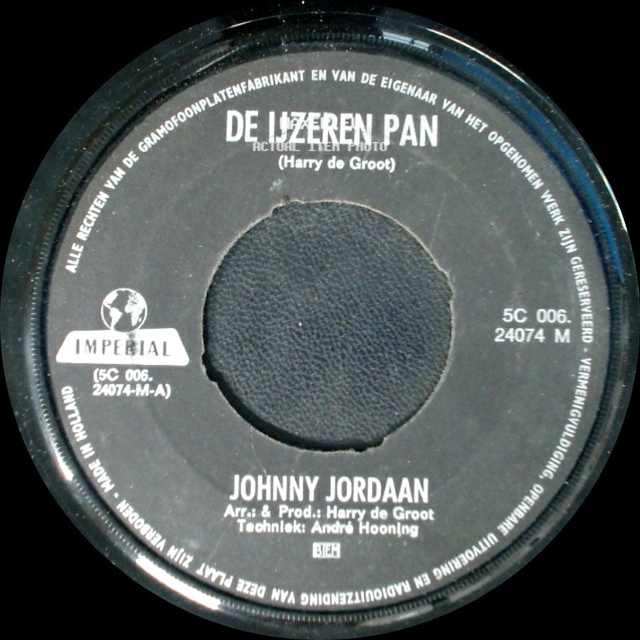 Johnny Jordaan - Ouwe Makker / De Ijzeren Pan side B