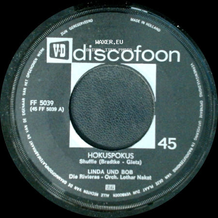 Linda Und Bob / Bob Gerry - Hokus Pokus / Aus Jedem Land Ein Souvenir (Oh, Josefine) side A