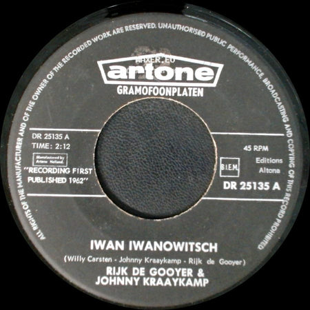 Rijk De Gooyer & Johnny Kraaykamp / Iwan Iwanowitsch - Caterina / Unknown Title B side B