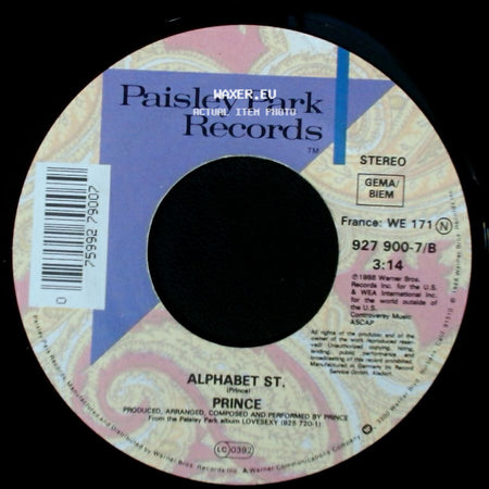 Prince - Alphabet St. / Alphabet St. (Edit) side A