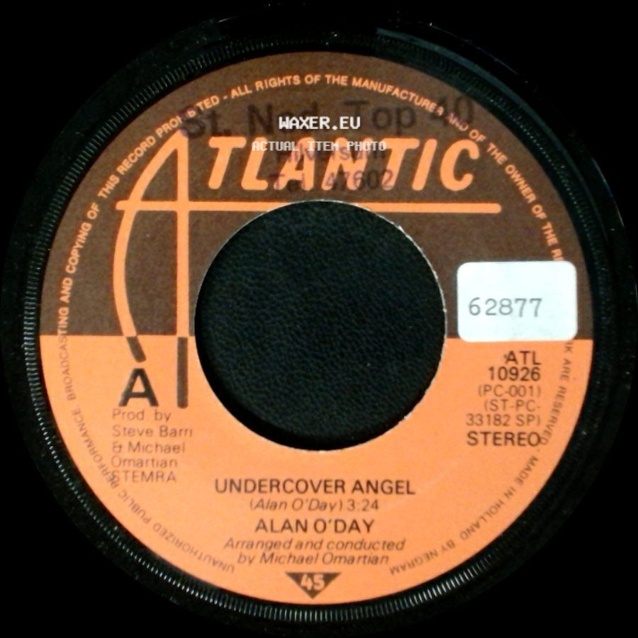 Alan O'day - Just You / Undercover Angel side B