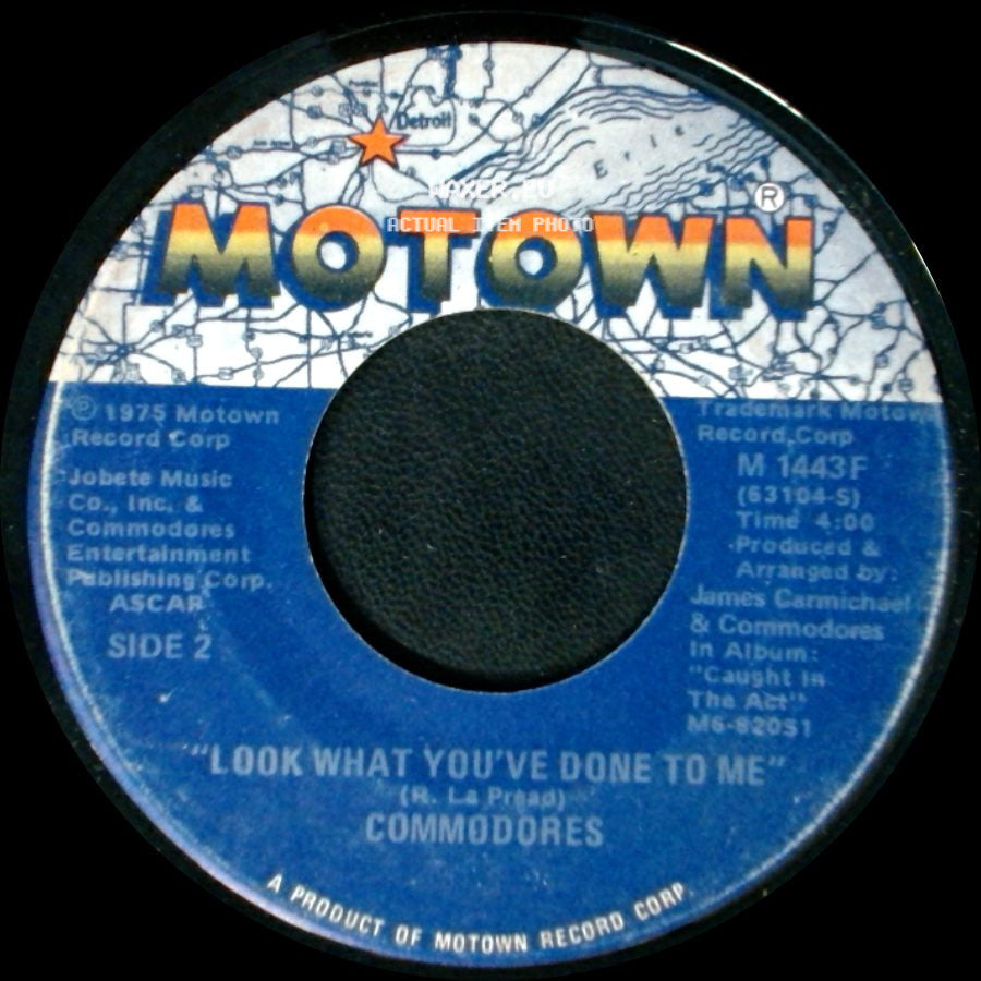 Commodores - Three Times A Lady / Look What You've Done To Me side B