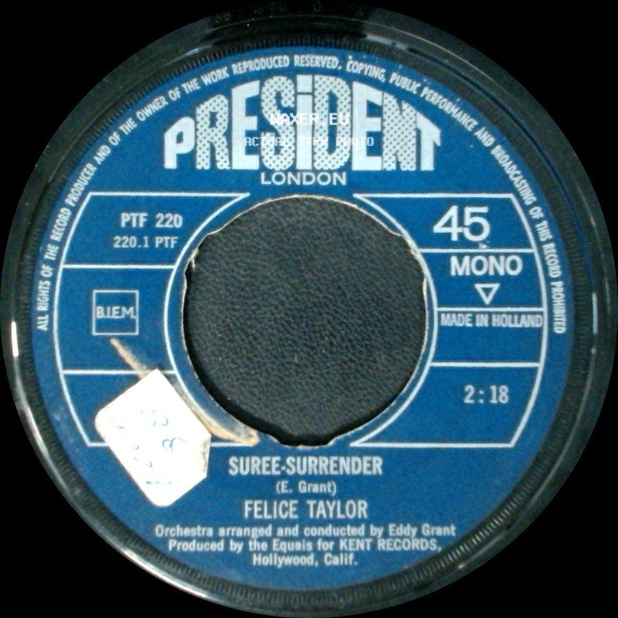 Felice Taylor - All I Want To Do Is Love You / Suree-Surrender side B