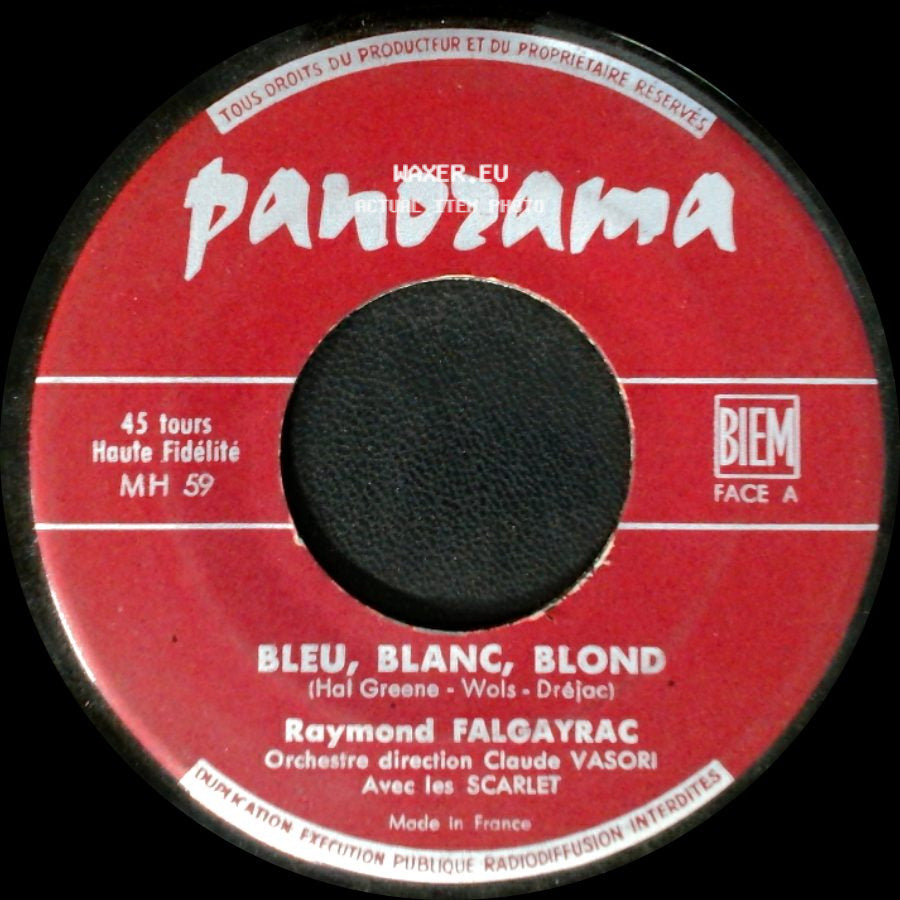 James Award Et Son Orchestre / Raymond Falgayrac - Black Eyes / Bleu, Blanc, Blond side B