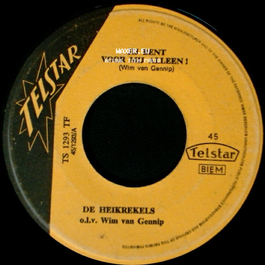 De Heikrekels / Orkest De Heikrekels - Jij Bent Voor Mij Alleen ! / Samen Dansten Wij De Hully-Gully side A