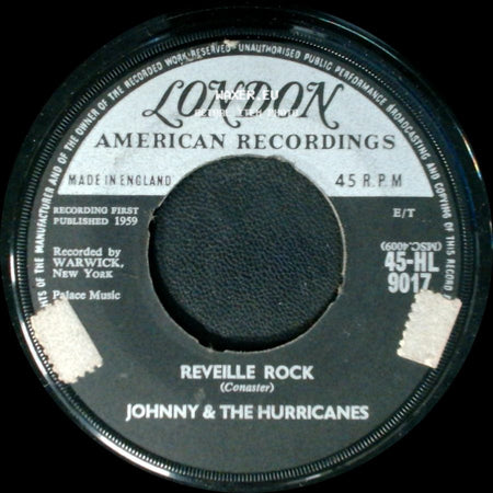 Johnny & The Hurricanes - Time Bomb / Reveille Rock side B