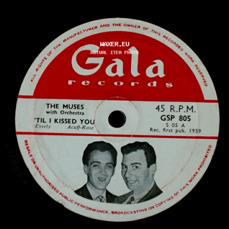 The Codas With Orchestra / The Muses With Orchestra - Sleep Walk / 'til I Kissed You side B