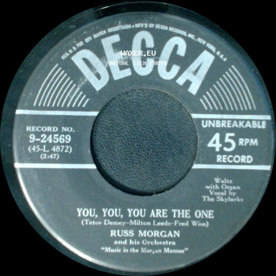 Russ Morgan And His Orchestra - You, You, You Are The One / Forever And Ever side A