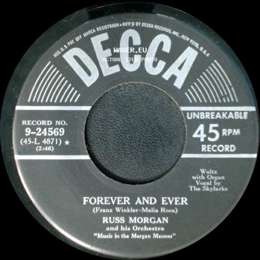 Russ Morgan And His Orchestra - You, You, You Are The One / Forever And Ever side B