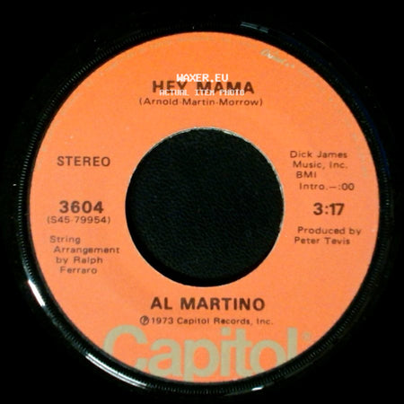 Al Martino - Hey Mama / If I Give My Heart To You side A