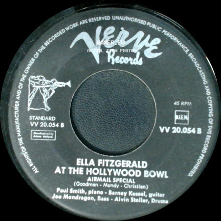 Ella Fitzgerald - At The Hollywood Bowl / At The Hollywood Bowl - I Can't Give You Anything But Love side A