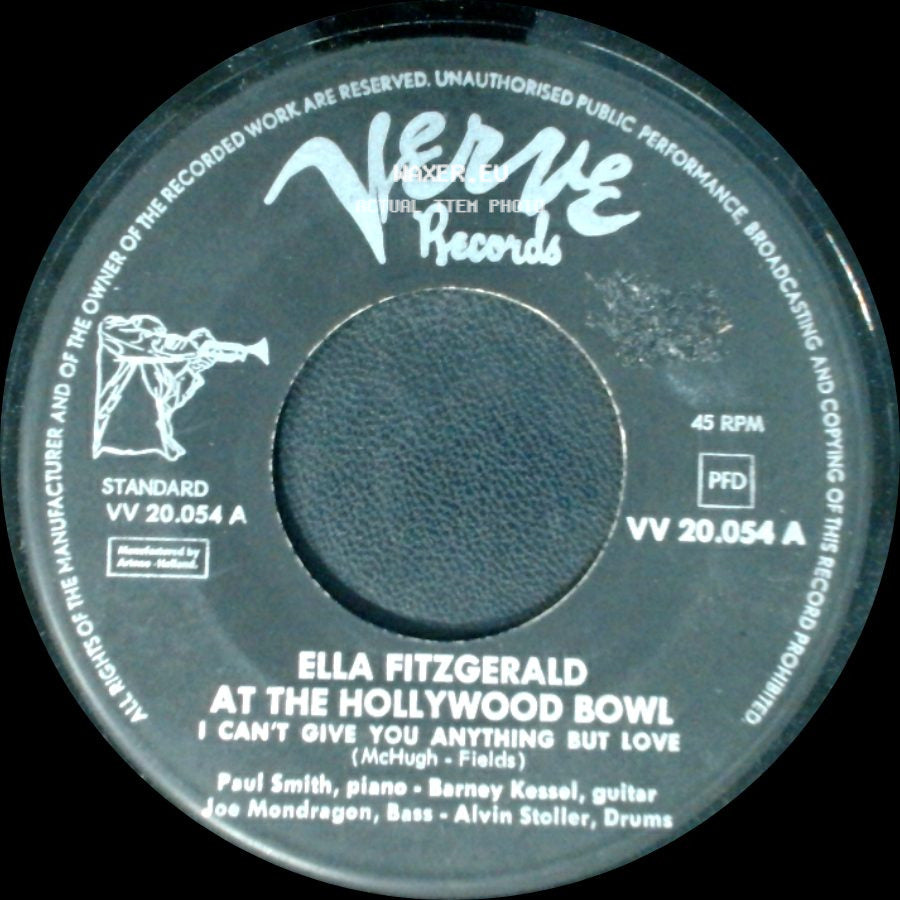 Ella Fitzgerald - At The Hollywood Bowl / At The Hollywood Bowl - I Can't Give You Anything But Love side B