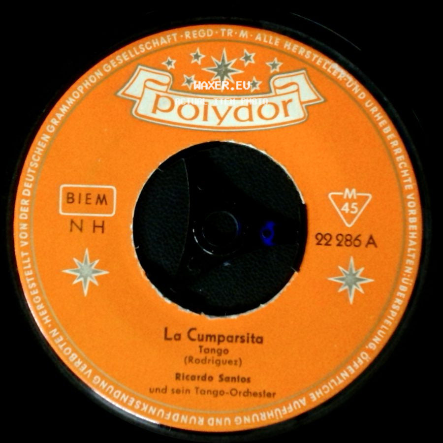 Ricardo Santos Und Sein Tango-Orchester - Tango Desirée / La Cumparsita side B