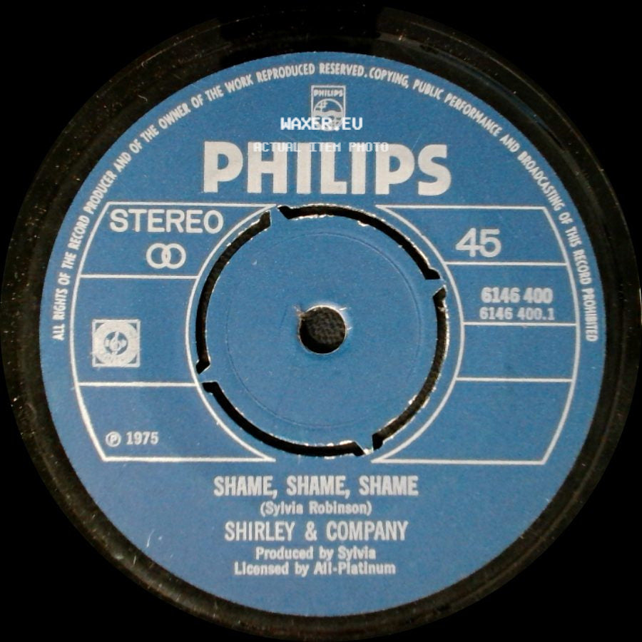 Shirley & Company - More "Shame" / Shame, Shame, Shame side B
