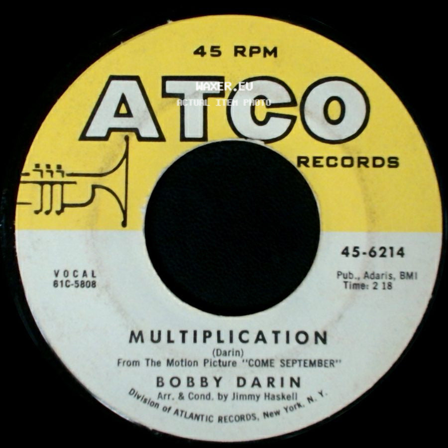 Bobby Darin - Irresistible You / Multiplication side B