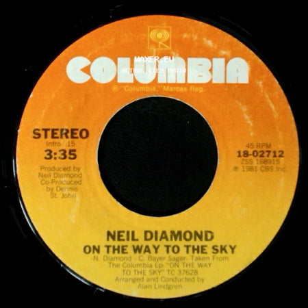 Neil Diamond - Save Me / On The Way To The Sky side B