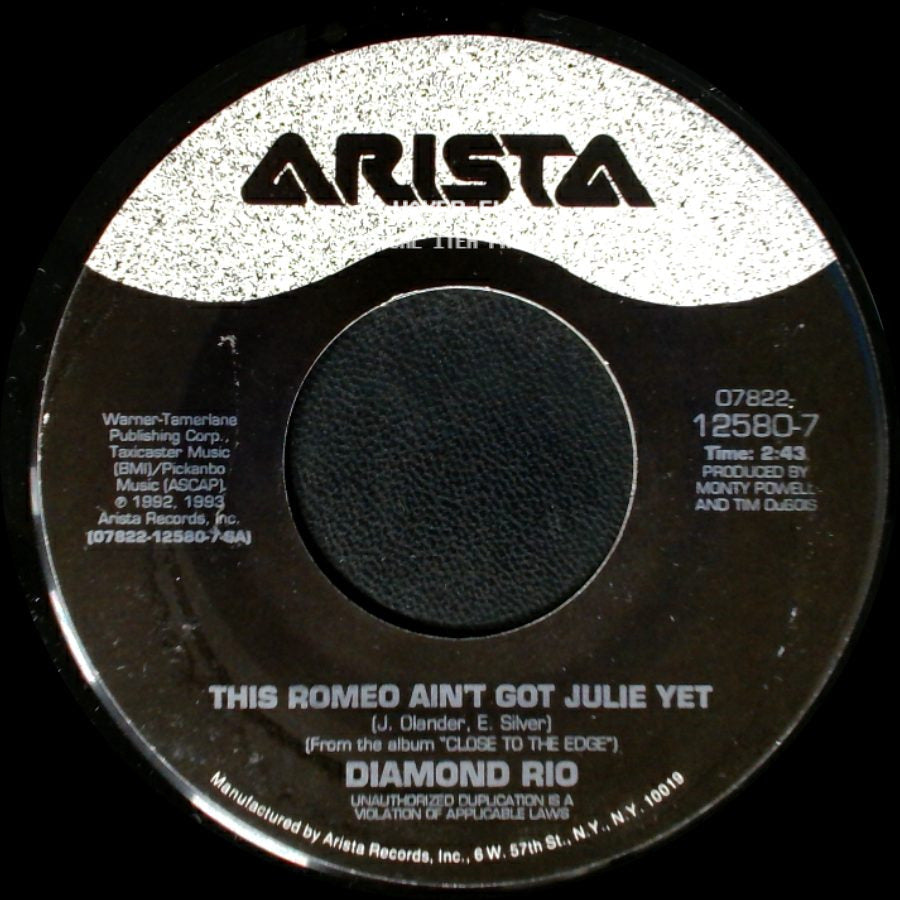 Diamond Rio - I Was Meant To Be With You / This Romeo Ain't Got Julie Yet side B