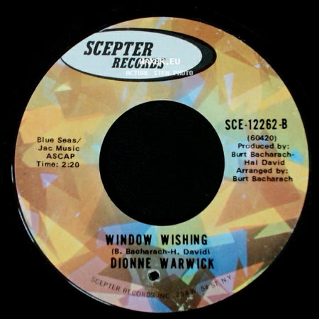 Dionne Warwick - Window Wishing / You've Lost That Lovin' Feeling side A