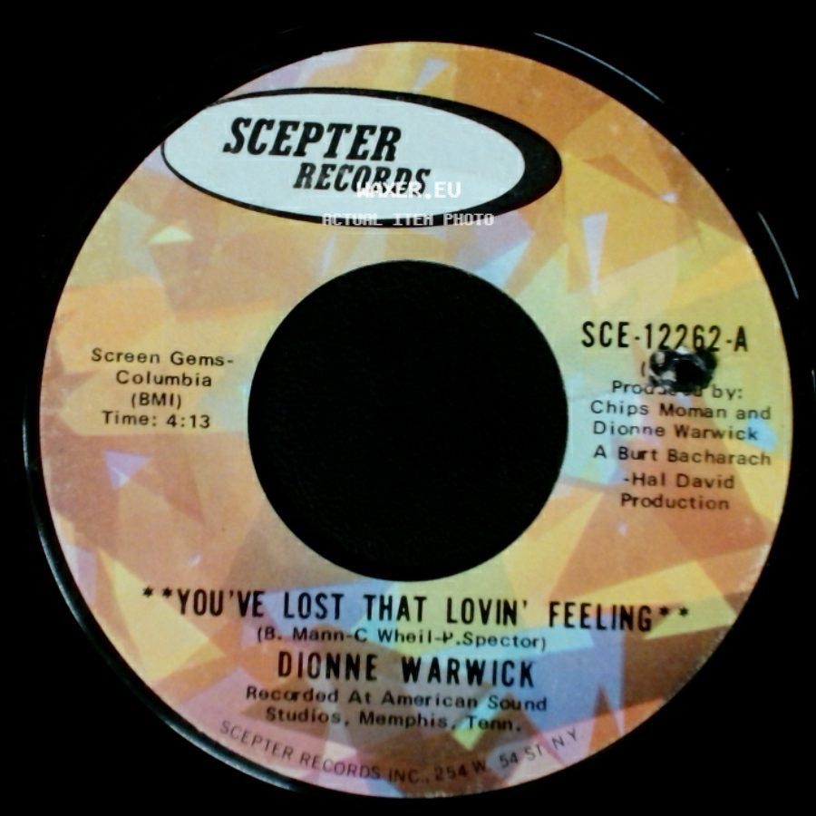 Dionne Warwick - Window Wishing / You've Lost That Lovin' Feeling side B