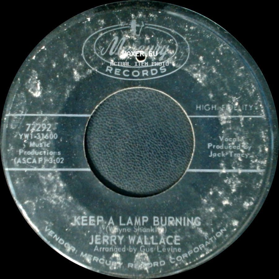 Jerry Wallace - Keep A Lamp Burning / It's A Cotton Candy World side A