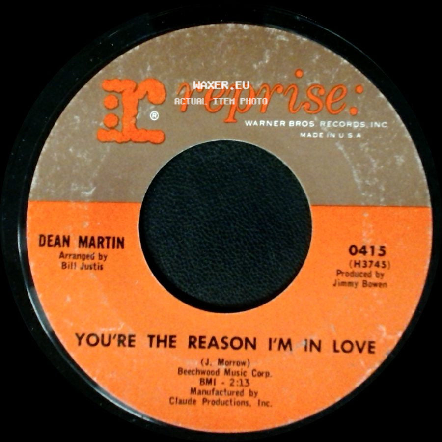 Dean Martin - You're The Reason I'm In Love / I Will side A