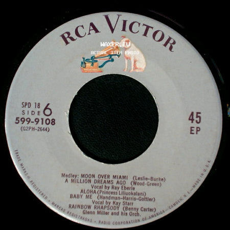 Glenn Miller And His Orch. - Unknown Title A / Medley: Moon Over Miami / A Million Dreams Ago / Aloha / Baby Me / Rainbow Rhapsody side B
