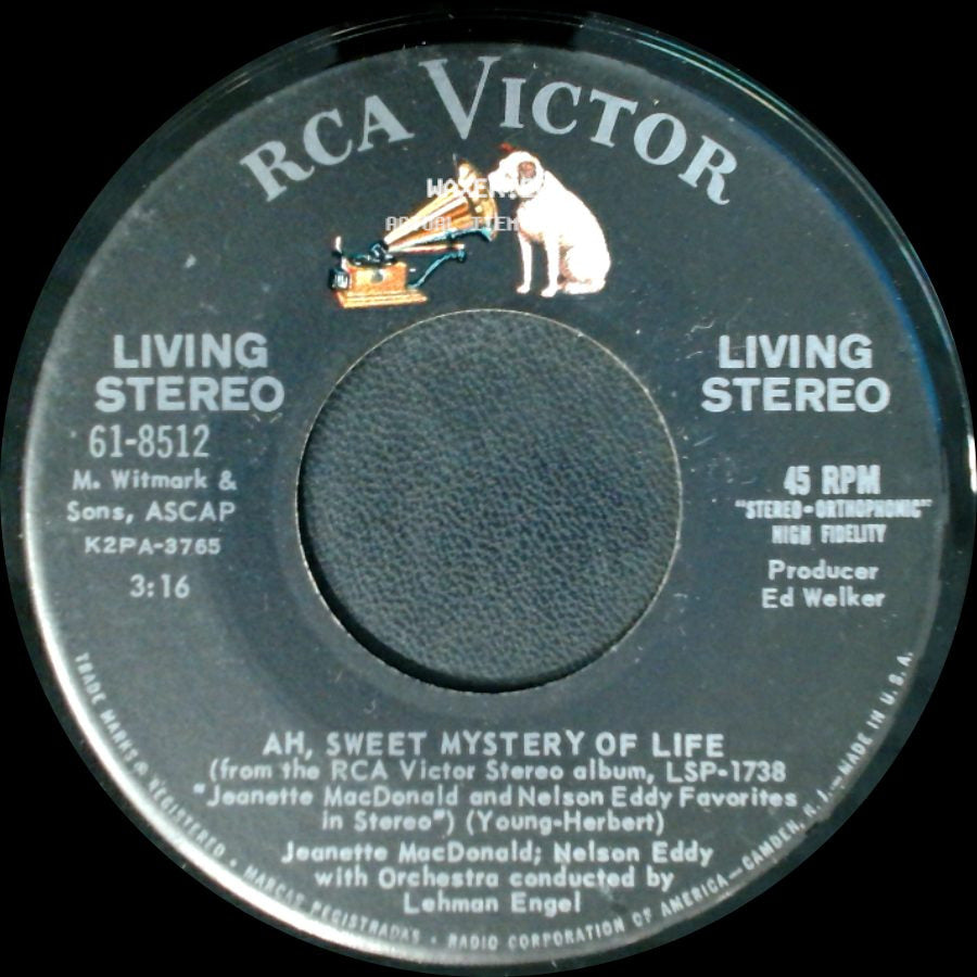 Jeanette Macdonald; Nelson Eddy - Indian Love Call / Ah, Sweet Mystery Of Life side B