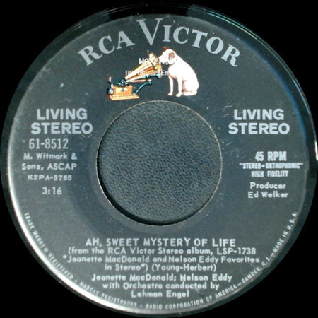 Jeanette Macdonald; Nelson Eddy - Indian Love Call / Ah, Sweet Mystery Of Life side B