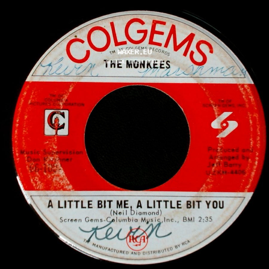 The Monkees - A Little Bit Me, A Little Bit You / The Girl I Knew Somewhere side A