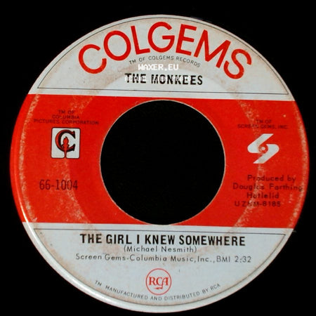 The Monkees - A Little Bit Me, A Little Bit You / The Girl I Knew Somewhere side B