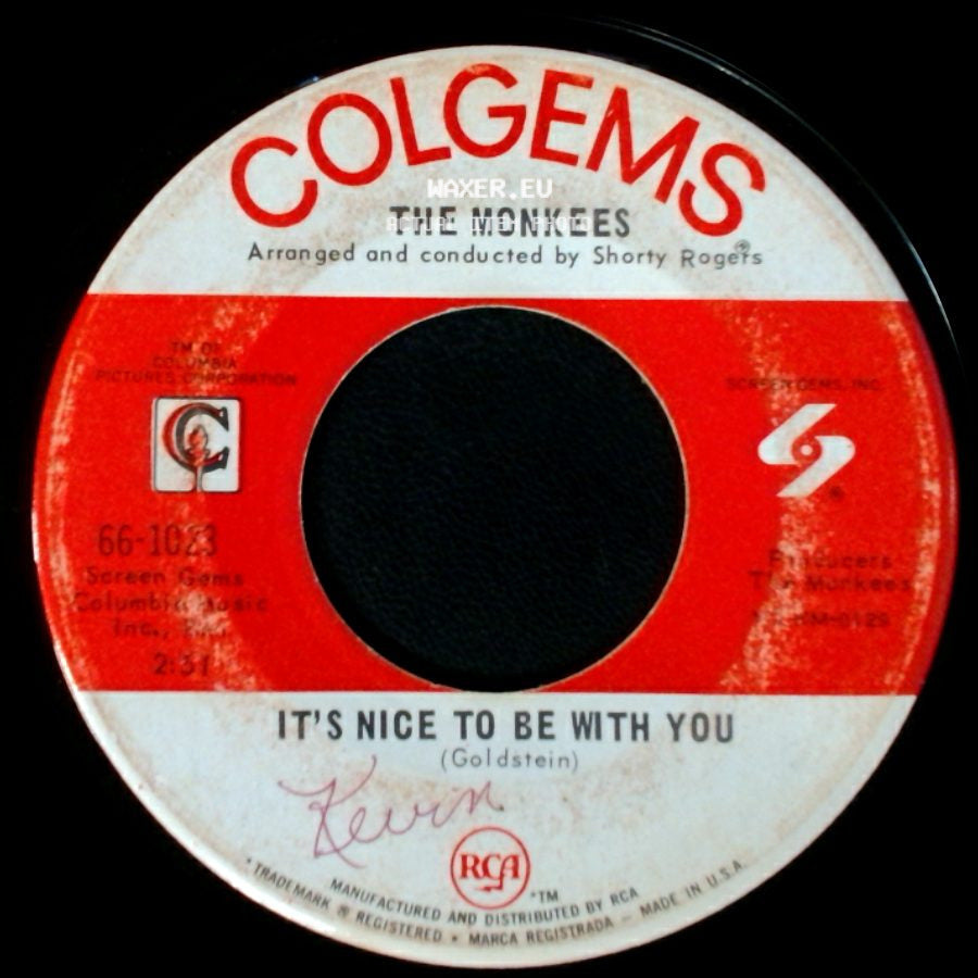 The Monkees - It's Nice To Be With You / D. W. Washburn side A