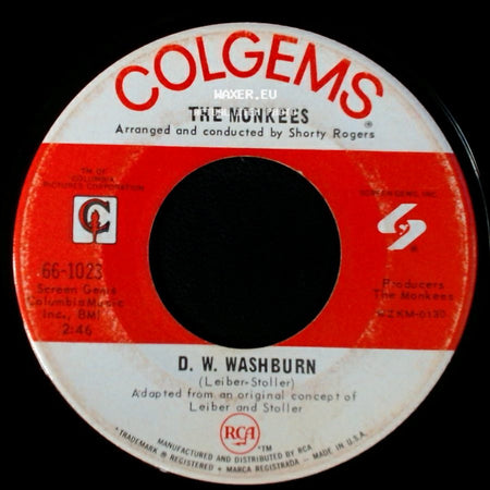 The Monkees - It's Nice To Be With You / D. W. Washburn side B