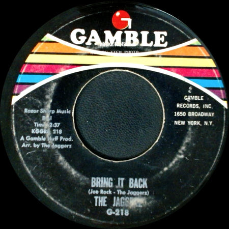 The Jaggerz - Bring It Back / (That's Why) Baby I Love You side A