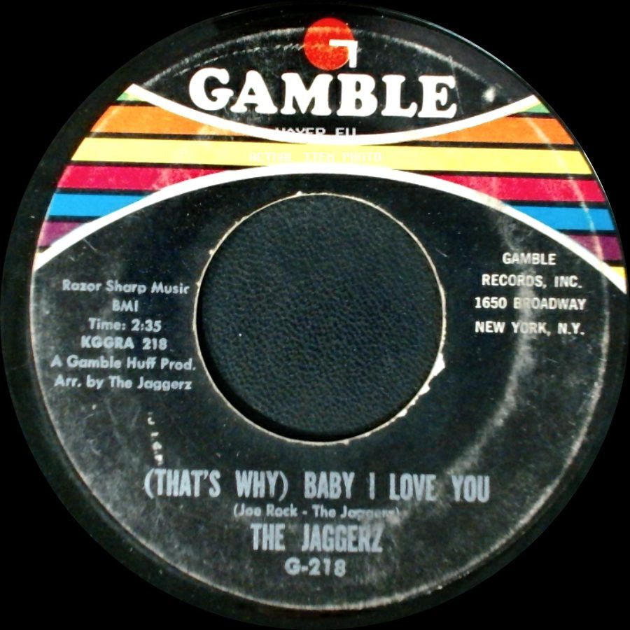 The Jaggerz - Bring It Back / (That's Why) Baby I Love You side B