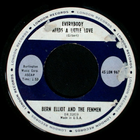 Bern Elliot And The Fenmen - New Orleans / Everybody Needs A Little Love side B