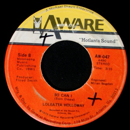 Loleatta Holloway - Cry To Me / So Can I side B