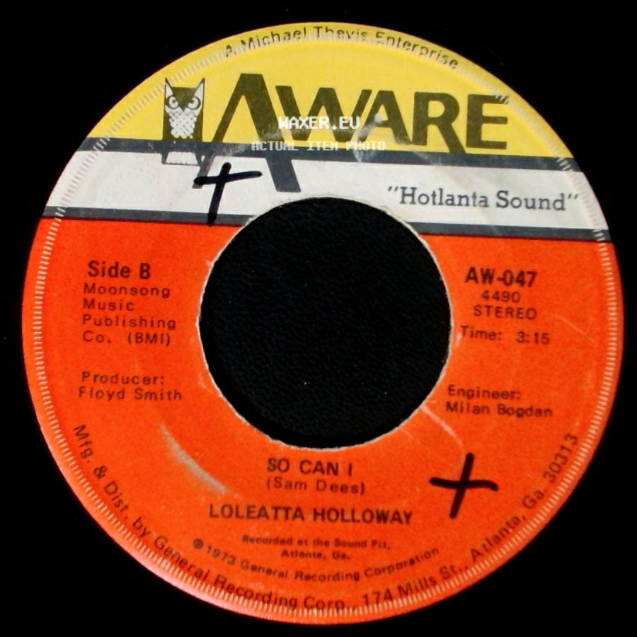 Loleatta Holloway - Cry To Me / So Can I side B