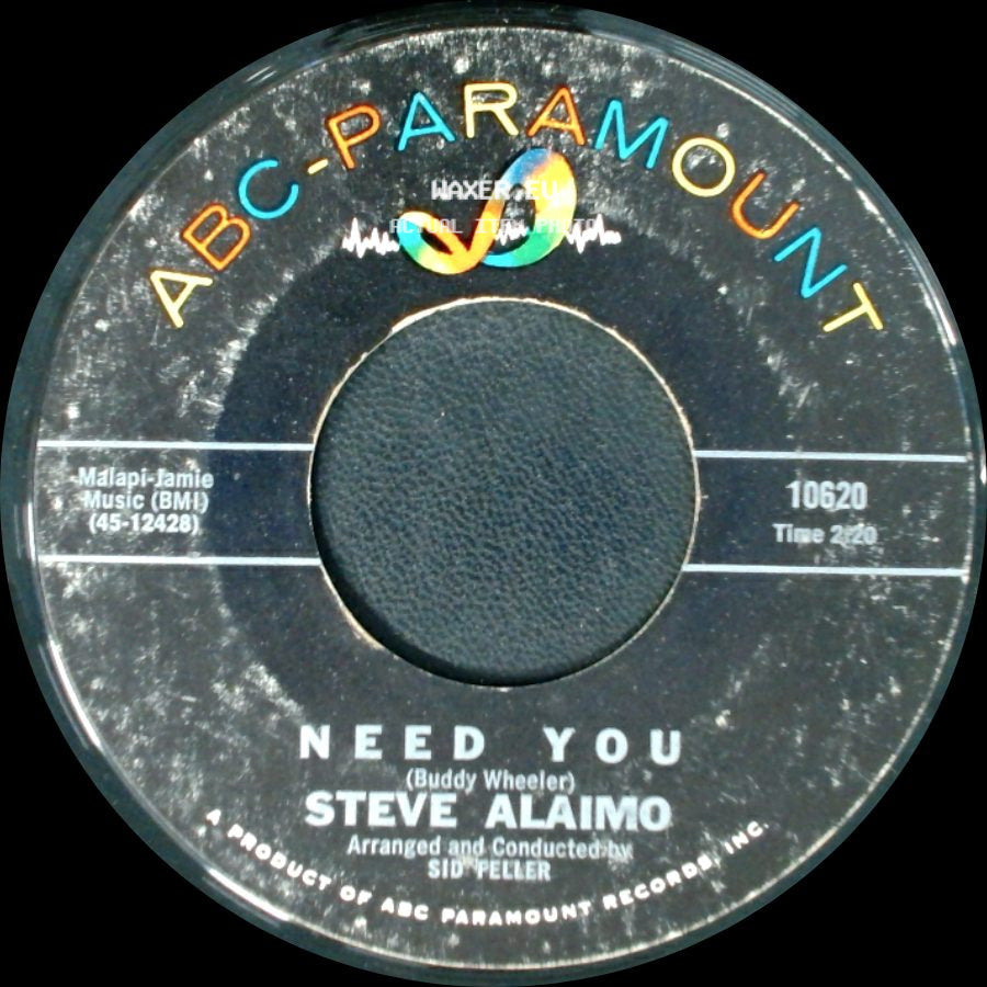 Steve Alaimo - Real Live Girl / Need You side B