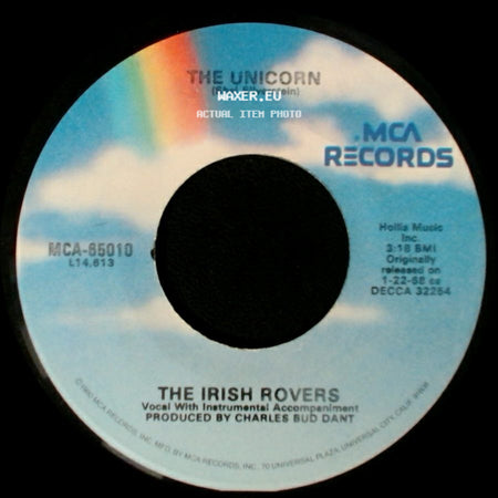 The Irish Rovers - The Unicorn / Whiskey On A Sunday side A