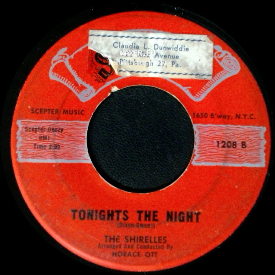 The Shirelles - Tonights The Night / The Dance Is Over side A