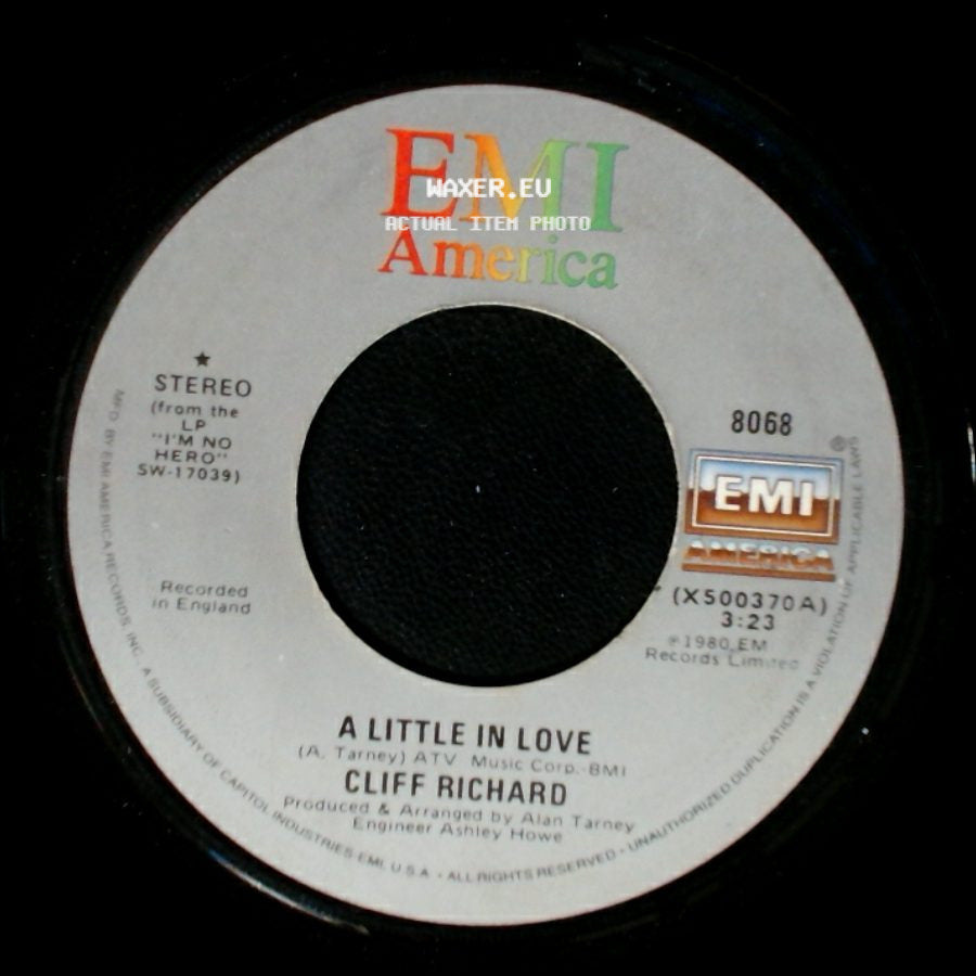 Cliff Richard - Everyman / A Little In Love side B