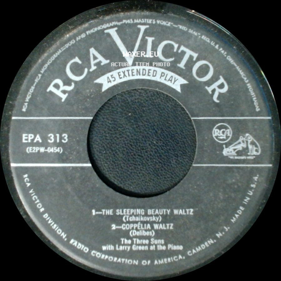 The Three Suns With Larry Green At The Piano - The Sleeping Beauty Waltz / Coppélia Waltz / Rosenkavalier Waltz / Two Hearts In Three-Quarter Time side A