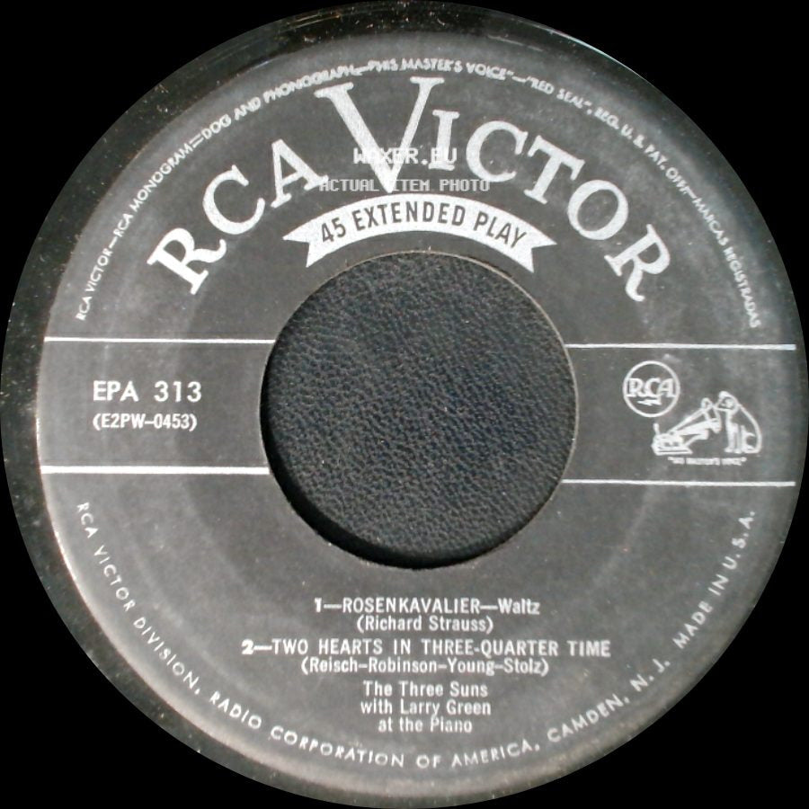 The Three Suns With Larry Green At The Piano - The Sleeping Beauty Waltz / Coppélia Waltz / Rosenkavalier Waltz / Two Hearts In Three-Quarter Time side B