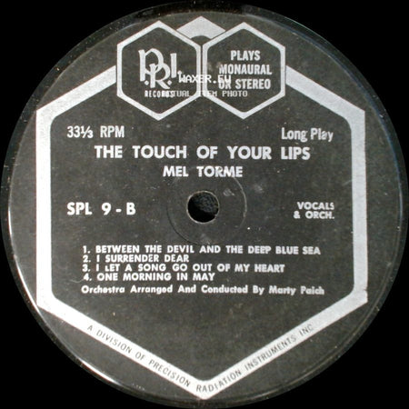 Mel Torme - The Touch Of Your Lips / The Touch Of Your Lips side A