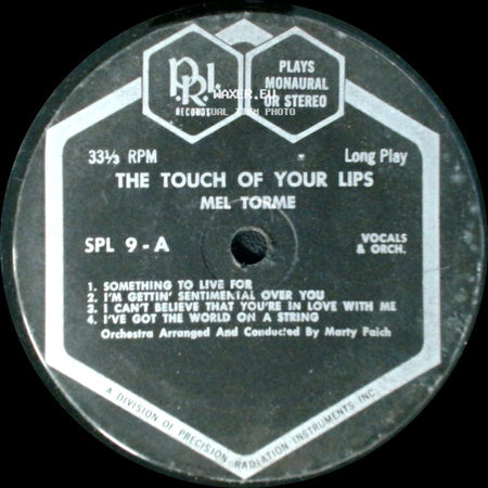Mel Torme - The Touch Of Your Lips / The Touch Of Your Lips side B